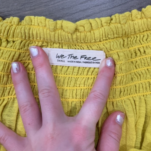 Yellow free people shirt - Picture 4 of 4